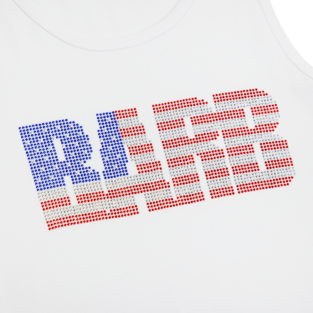 BARB RHINESTONE TANK TOP DETAIL