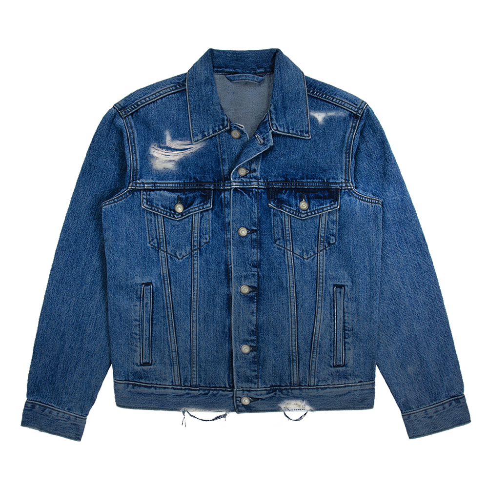 NICKI FLAG DENIM JACKET FRONT