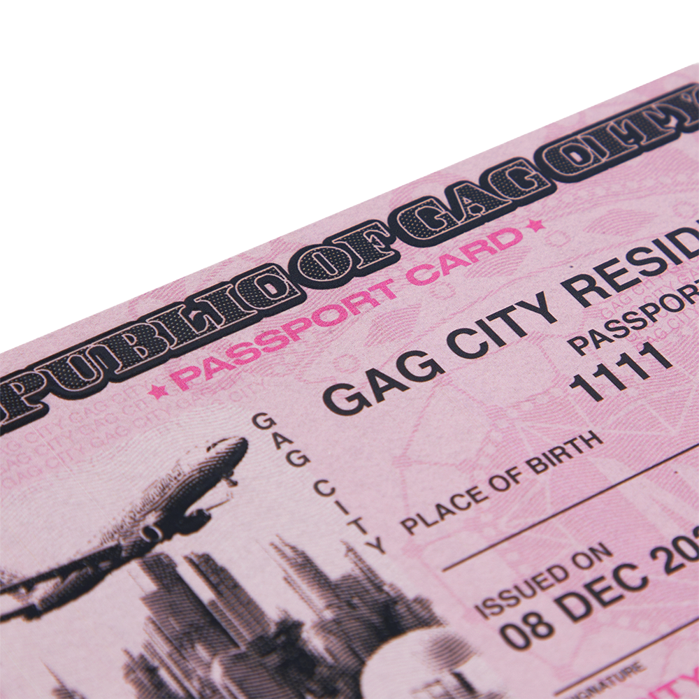PASSPORT CARD Front Detail