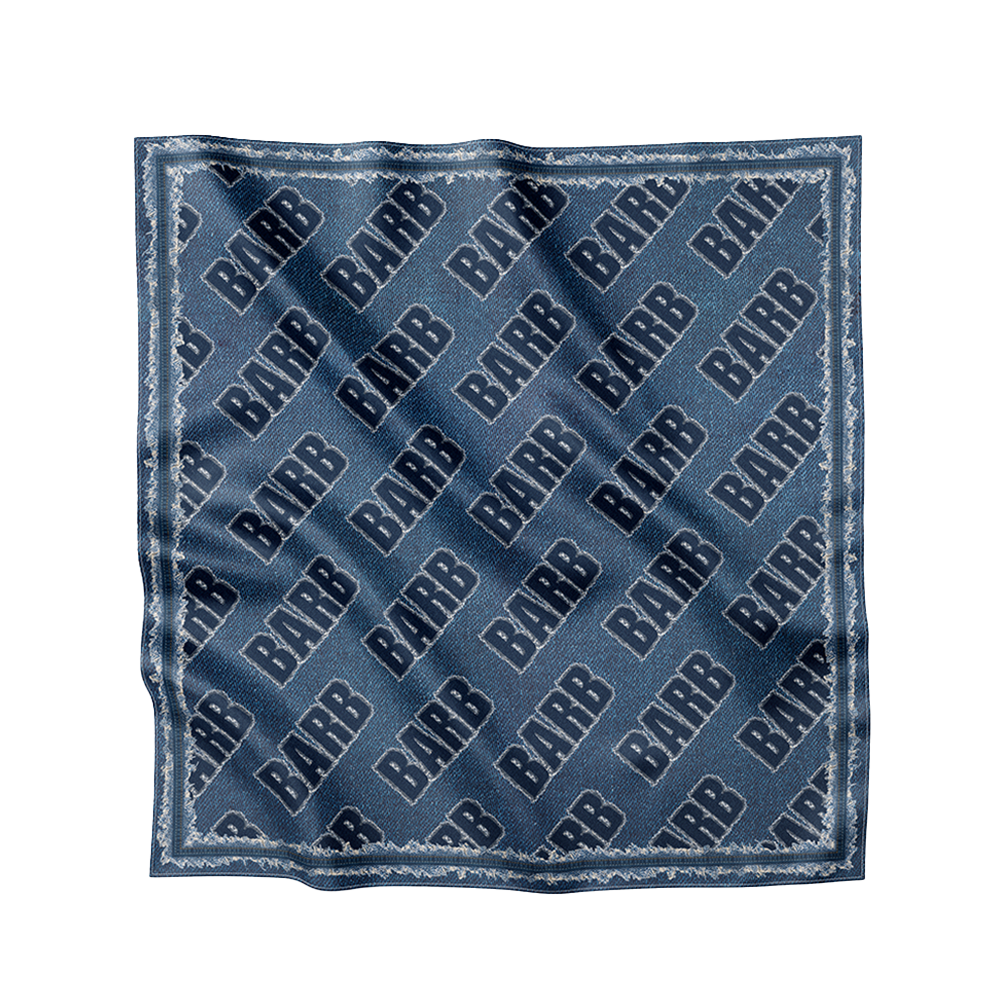 BARB DENIM PRINT SCARF