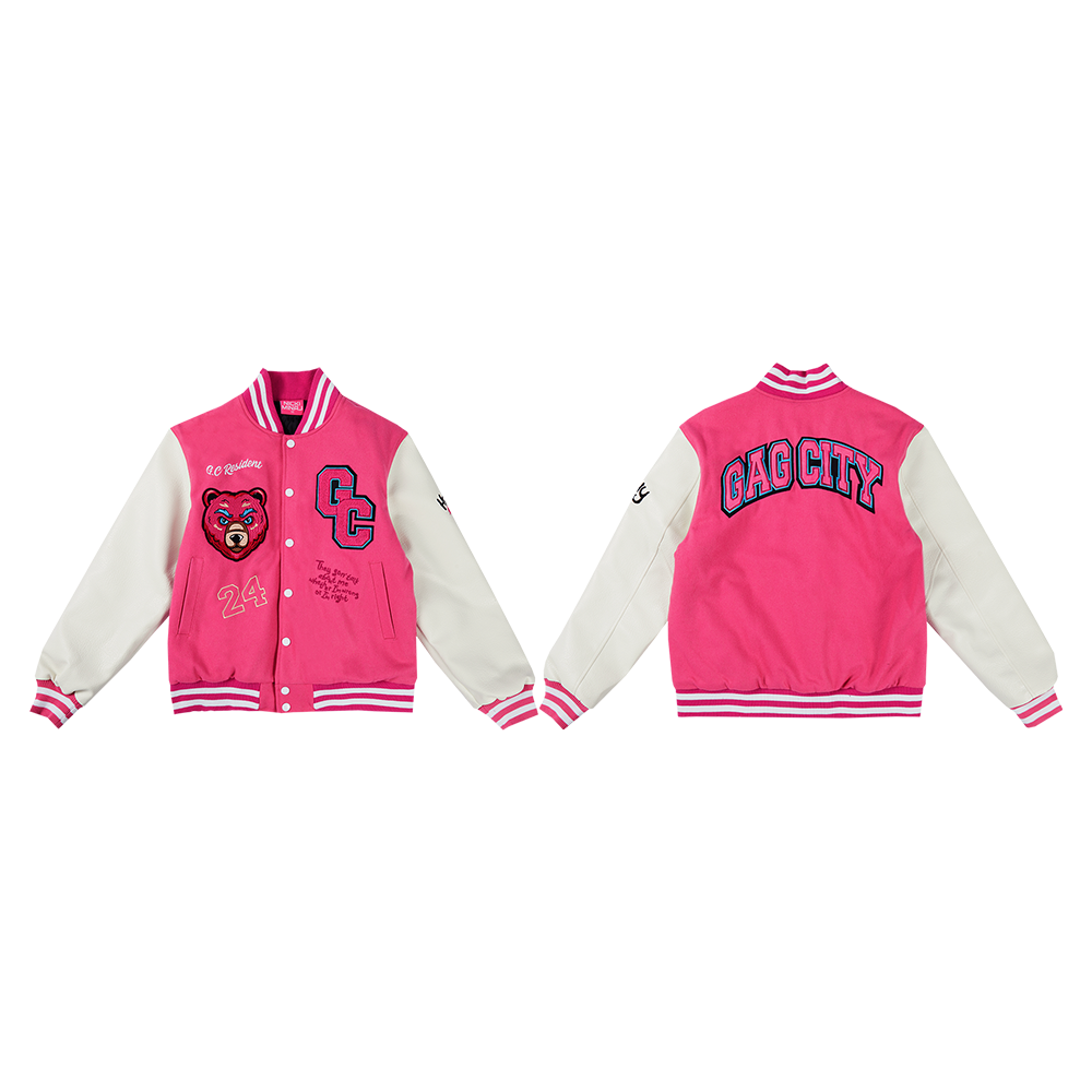 Gag City Varsity Jacket Front Back