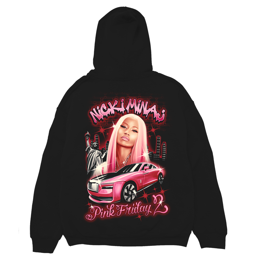 PINK FRIDAY 2 AIRBRUSH HOODIE BACK