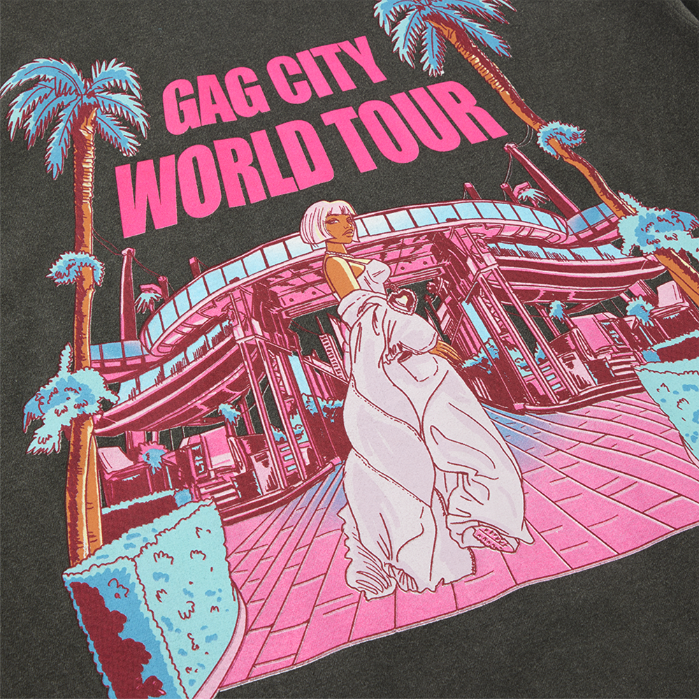 GAG CITY WORLD TOUR TEE Front Detail