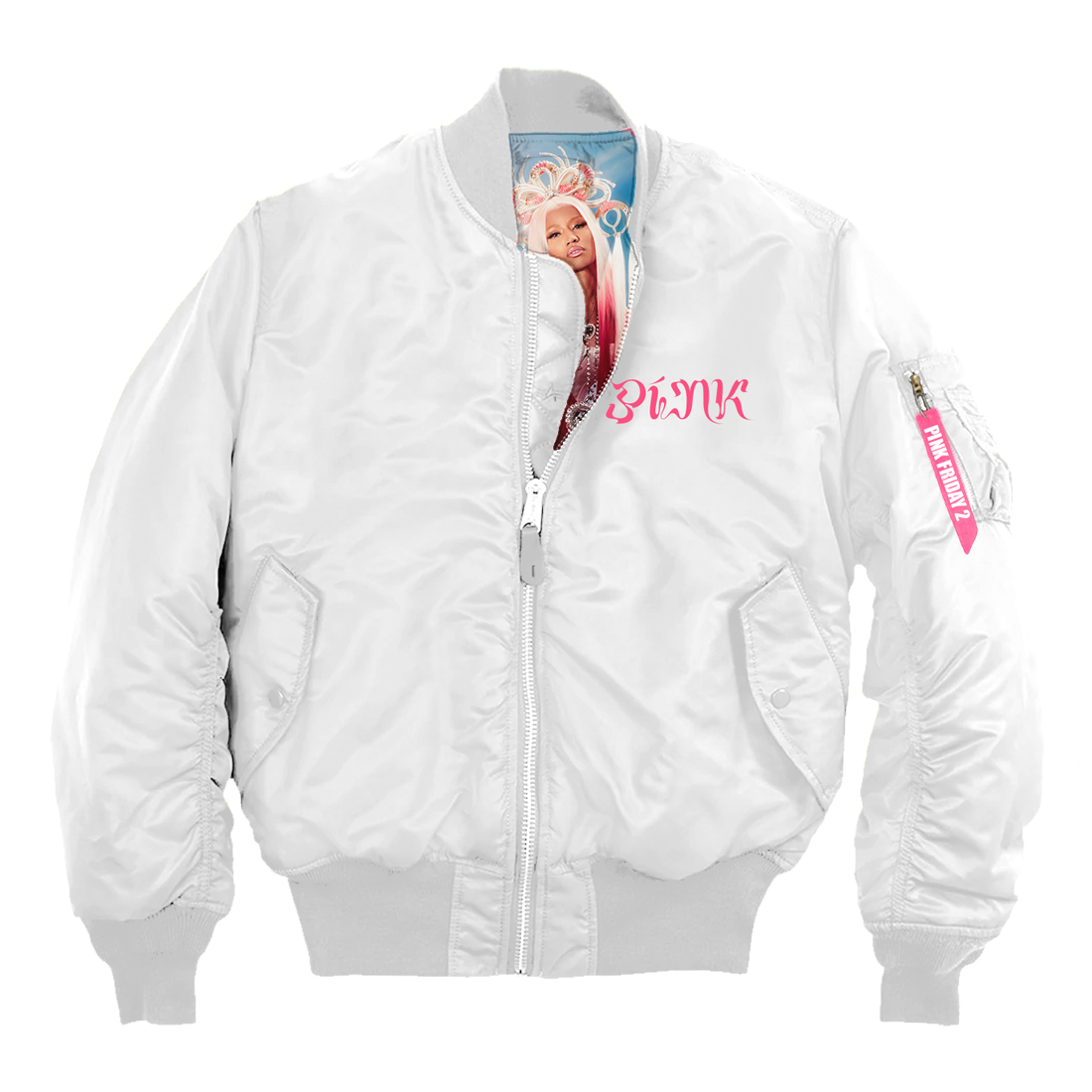 PINK FRIDAY 2 MA-1 BOMBER FRONT CLOSED