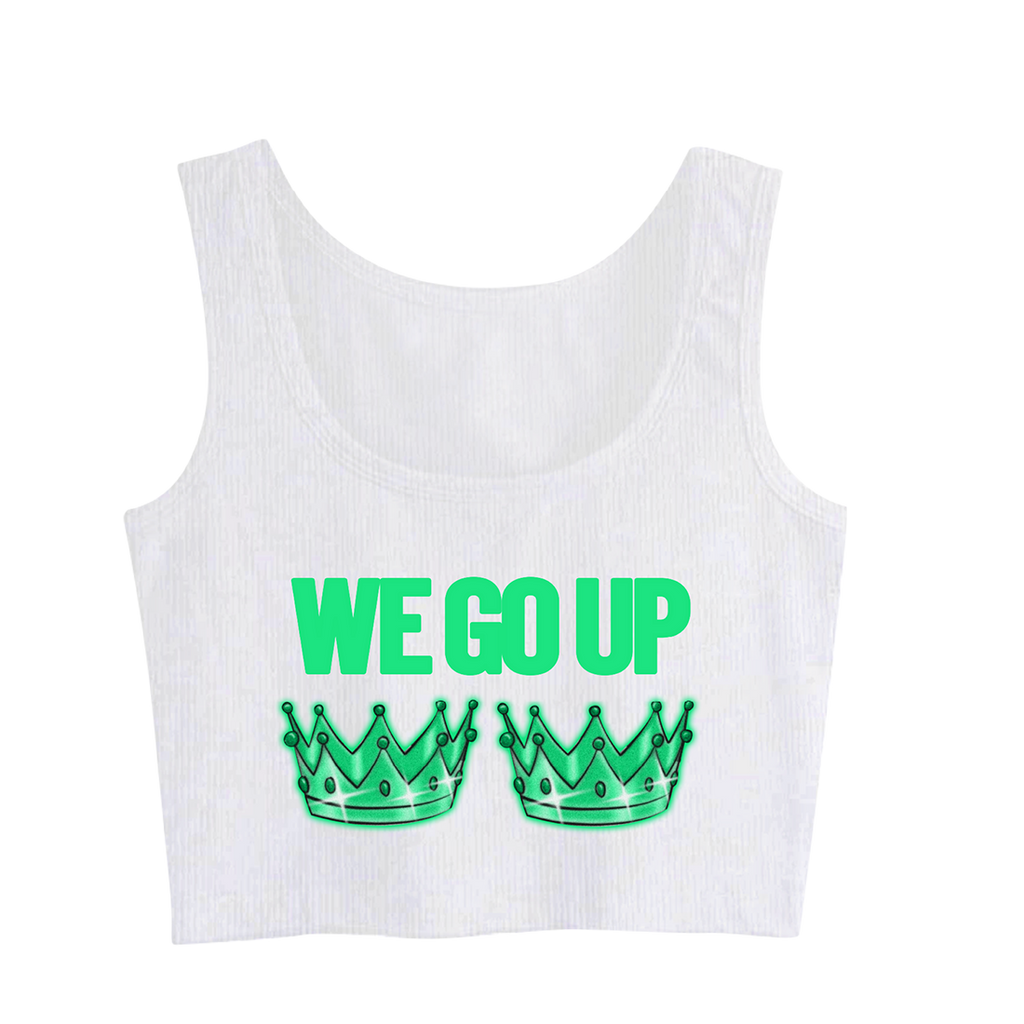 2 CROWNS CROPPED RIBBED TANK